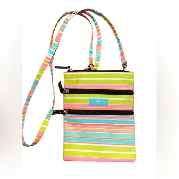 Scout Handbags - Scout striped pastel cross body.